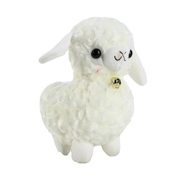 Fluffy sheep in the country of sleepy BIG plush toy purple & white prize 40cm